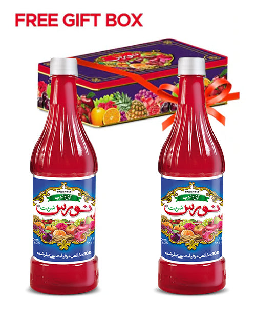 Naurus Sharbat 2 Bottle Combo Pack with Free Gift Box
