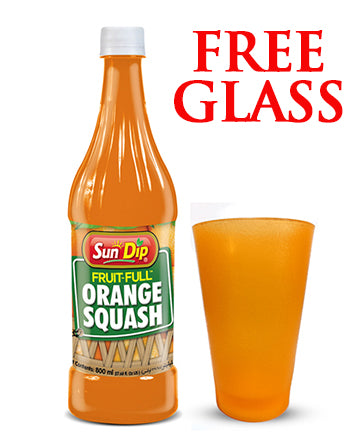 Orange Squash  800ml with free glass