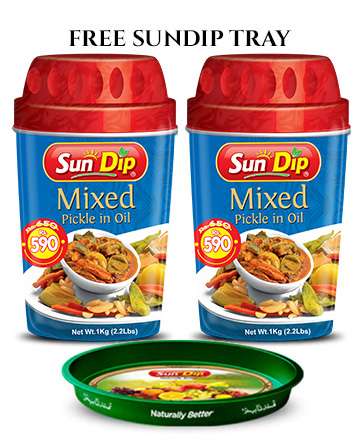 Sun Dip Mixed Pickle Twin Pack 1kg with Free Tray | Achar Bundle Pakistan