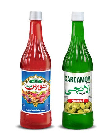 Naurus Syrup & Cardamom Syrup - 800 ml